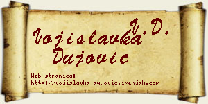 Vojislavka Dujović vizit kartica